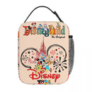 Ljojo Mickey Mouse Lunch Bag: Insulated, Portable, Ideal for Boys, Kids, School, Picnic