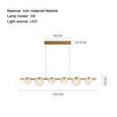Marble LED Pendant Light: Minimalist Nordic Chandelier by Ljojo