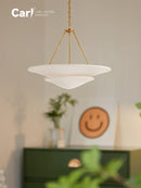 Ljojo French Style Living Room Gypsum Pendant Light Luxury Nordique Villa Bedroom Decor