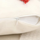 Ljojo Love Tufted Velvet Pillow Cover Cute Pink Valentine's Day Cushion Cover