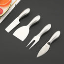 Ljojo Matte Silver Stainless Steel Cutlery Set - 6Pcs Butter Cheese Slicer Cutter