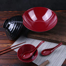 Ljojo Melamine Bowl Set for Tableware - Durable, Large Capacity, Imitation Porcelain Style