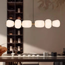 French Cream Style Pendant Light Glass Lamp for Living Room Terrace Tea Room by Ljojo