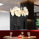 Ljojo Modern Lotus Leaf Ceramics Chandelier Hanging Pendant Lights Home Decor