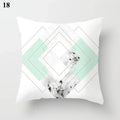 Ljojo Mint Green Blue Geometric Cushion Cover Modern Home Decor