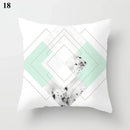 Ljojo Mint Green Blue Geometric Cushion Cover Modern Home Decor
