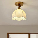 French Corridor Fabric Aisle Lights Medieval Style Retro Entrance Romantic Cloakroom Balcony Wood Ceiling Lamp by Ljojo