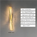 Nordic Crystal Wall Lamp LED Lighting Fixture Modern Bedroom Living Room Decor Ljojo