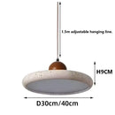 Ljojo Natural Yellow Travertine Pendant Light - Cave Stone Hanging Lighting for Home Decor