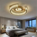 Luxury Hanging Crystal Ceiling Lights: Nordic Ring Chandeliers for Bedroom Living Room - Ljojo