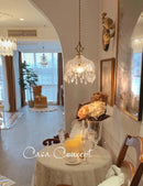 Ljojo Medieval Crystal Wall Lamp Bedroom Living Room Luxury French Glass Lights