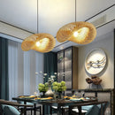 Chines Style Bamboo Woven Chandelier Tea Room LED Lighting by Ljojo