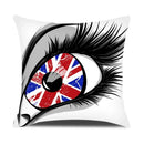 Ljojo London Guard Street Scene Cushion Cover - Cute Cartoon Design