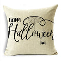 Black White Happy Halloween Trick Or Treat Pillowcase for Ljojo Décor