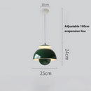 Ljojo Medieval Bauhaus Aluminum LED Pendant Light - Adjustable Hanging Wire Home Decor Lighting