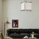 Retro Wabi Sabi LED Pendant Lights Handmade Cloth Hanging Lamp Linen Fabric for Ljojo