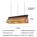 Japanese Rattan Weave Hanging Lamp for Home Décor Café Hotel - Wabi-sabi Chandelier by Ljojo