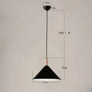 Ljojo Modern Art Iron Wood Pendant Lamp for Bedroom and Dining Room