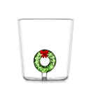Ljojo 3D Christmas Glass Mug Cup - Snowflake Tree Snowman Design