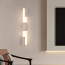 Art Deco LED Wall Lamp Dimmable Natural Stone White Acrylic for Living Room by Ljojo