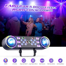 Ljojo™ 2PCS Bracket RGBW LED Light Stand Kit Magic Ball Beam Effect Remote Control