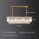 Ljojo Modern Glass Chandelier Lamp Luxury Home Decor Lighting Living Room