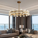 Vintage Living Room LED Pendant Light Crystal Lamp Brass/chromium/black Metal Dining Room Atmosphere Lighting by Ljojo