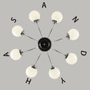 LED Scandinavian Chandelier Pendant Lamp Warm Glass Stylish Lighting for Living Room by Ljojo