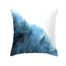 Ljojo Light Luxury Blue Abstract Print Throw Pillow Cover - Marble Stripe