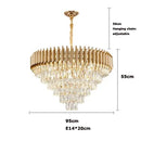 Crystal Pendant Light Modern Luxury Chandelier for Dining Room Bedroom - Ljojo