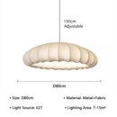 Japanese Wabi Sabi Fabric E27 Pendant Light Chandelier Modern Minimalist - Ljojo