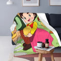 Heidi Alps Fleece Blanket Soft Cozy Throw Bedding for Sofa by Ljojo