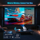 Ljojo™ 4K 720P WiFi 6 Android Projector 8000 Lumens 5W Speaker BT5.0