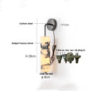 Ljojo Marble Stone LED Wall Sconce, Rotatable Switch, White Glass, Carbon Steel