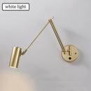 LED Wall Lamp Adjustable Foldable Telescopic Swing Arm Sconce by Ljojo - Modern Bedside Lighting Decor