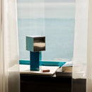 Blue Chrome Dimmable LED Table Lamp for Bedroom Parlor Shop Desk - Ljojo
