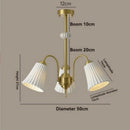 Ceramic Chandelier: Elegant American Master Bedroom Light by Ljojo
