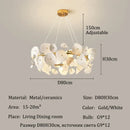 Ljojo Luxury Art Ceramics LED Chandeliers for Modern Decor