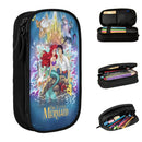 Ljojo Mermaid Double Layer Pencil Case | Large Capacity Stationery & Makeup Bag