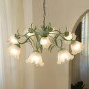 Ljojo French Retro Style Led Bedroom Chandelier Wall Lamp Cream Flower Creative Design