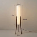 Ljojo Artistic Wabi-sabi Walnut LED Floor Lamp for Bedroom Decor & Home Chandelier