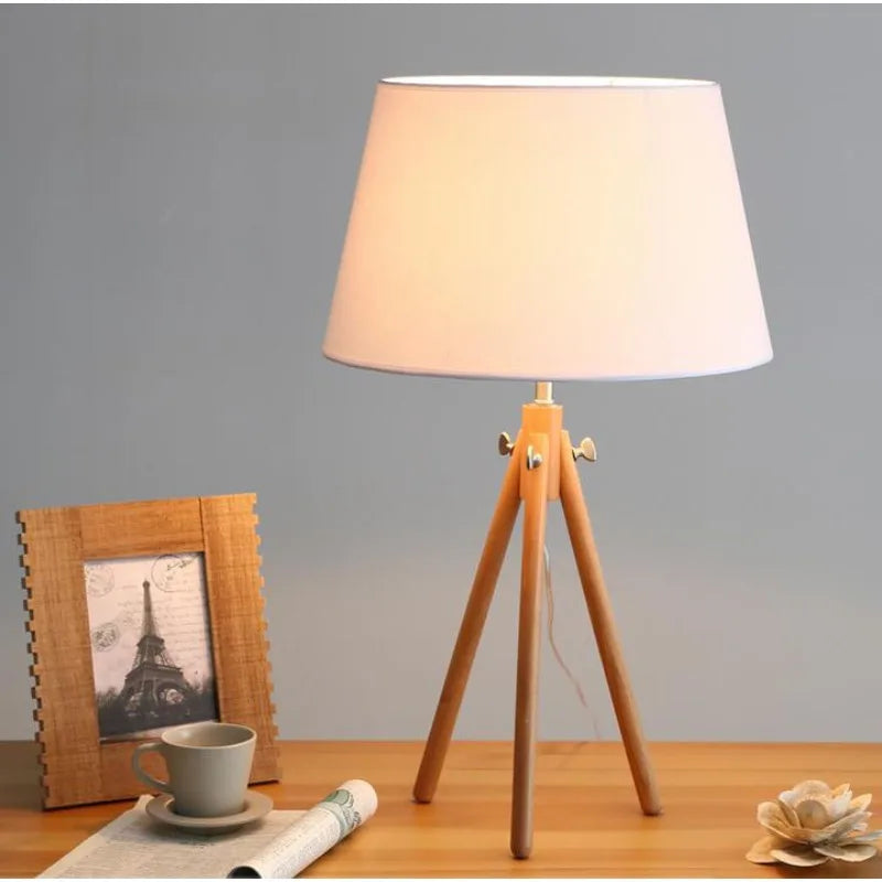 Ljojo™ Solid Wood Triangular Floor Lamp - Modern, Creative, Vertical,