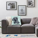 Ljojo Miniature Schnauzer Dog Cartoon Cushion Cover for Sofa - Puppy Lover's Nordic Pillow