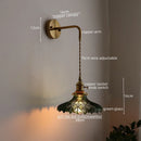 Ljojo LED Copper Wall Light for Bathroom Mirror Hallway Bedroom Glass Lamp