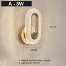 Crystal LED Wall Lamp Modern Nordic Sconces Indoor Lighting Home Decor Living Room Bedroom Bedside Light - Ljojo