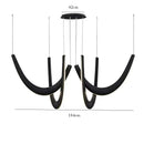 Ljojo Industrial Minimalist Wood LED Pendant Lights Chandelier for Home Decoration