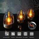 LED Solar Light Waterproof Candles Outdoor Rechargeable Tea Lights for Party Garden Decor by Ljojo