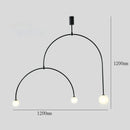 Ljojo Minimalist Line LED Pendant Light for Living Room and Bedroom