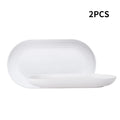 Ljojo 4/6 PP Oval Plates: Reusable for Family Kitchen, Picnics & Restaurants