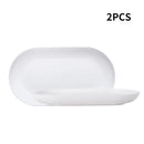 Ljojo 4/6 PP Oval Plates: Reusable for Family Kitchen, Picnics & Restaurants